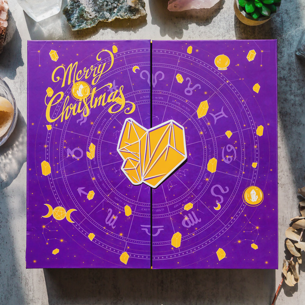 Christmas Countdown Natural Crystal Gift Box