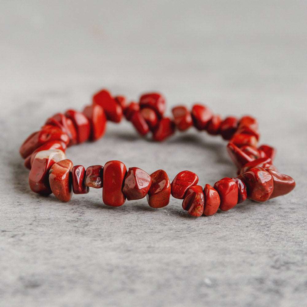 Reikistal 【Chips Bracelet 】Red Jasper