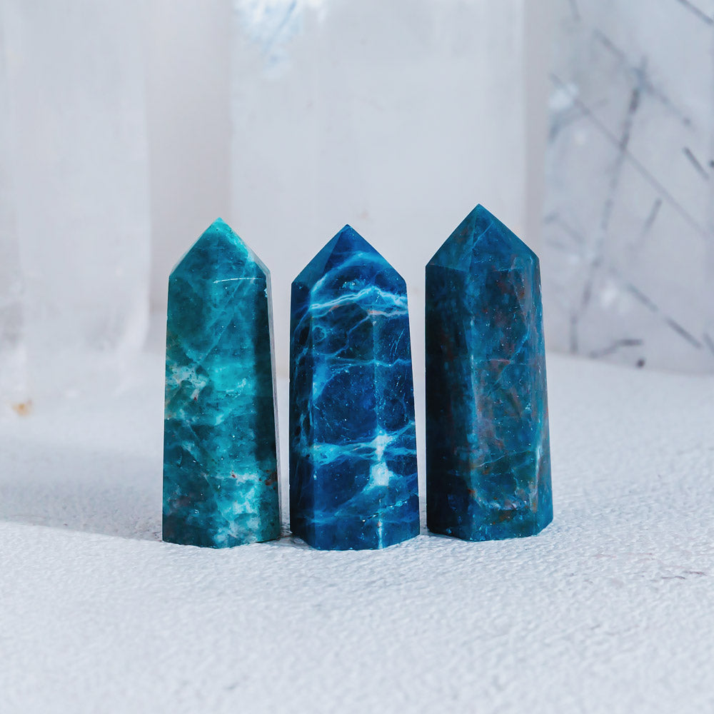 Reikistal 2'' Blue Apatite Point