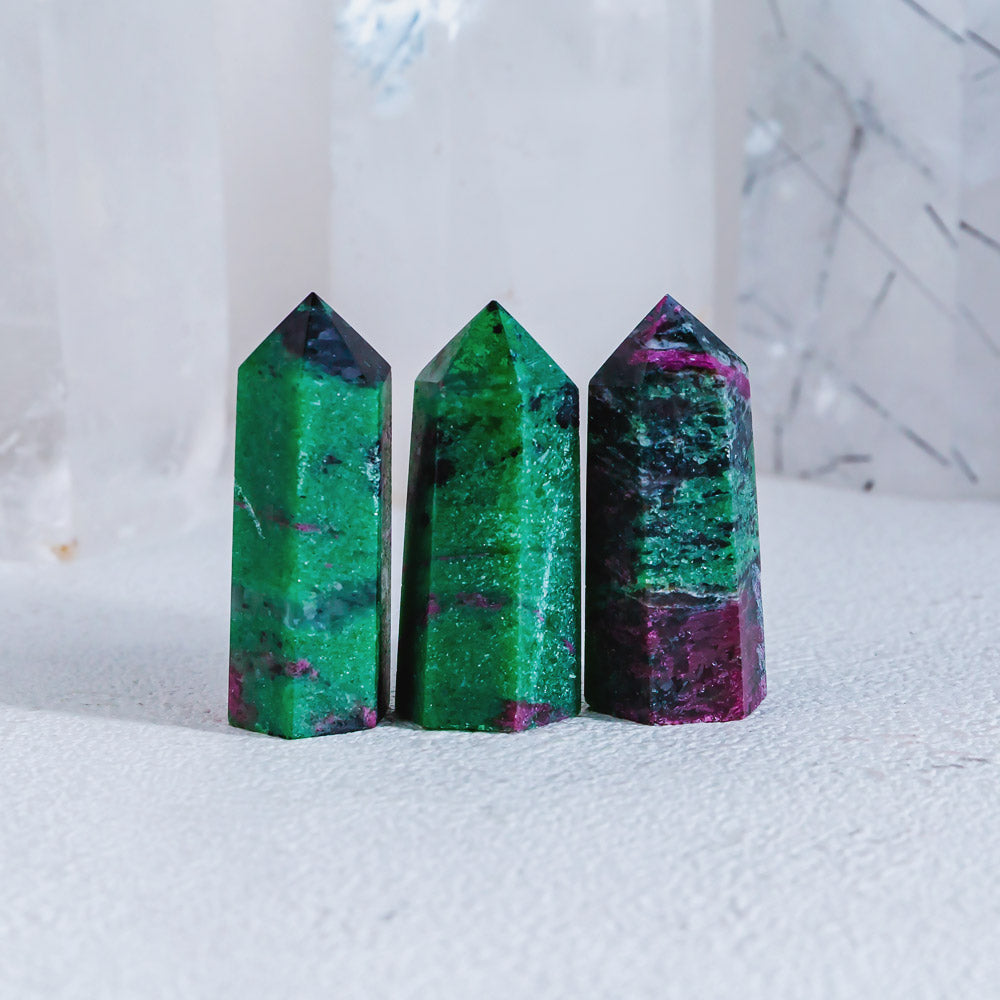 Reikistal 2'' Ruby in Zoisite Point