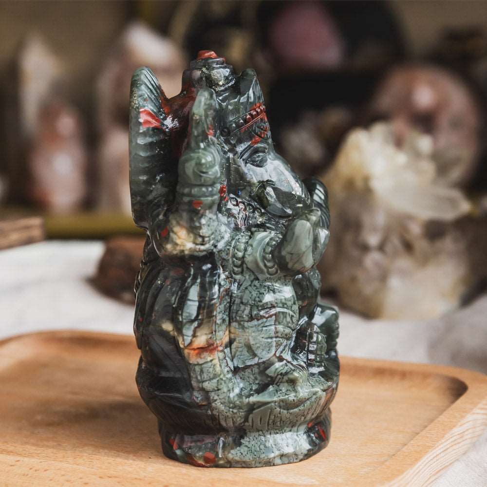 Reikistal Africa Blood Stone Ganesha