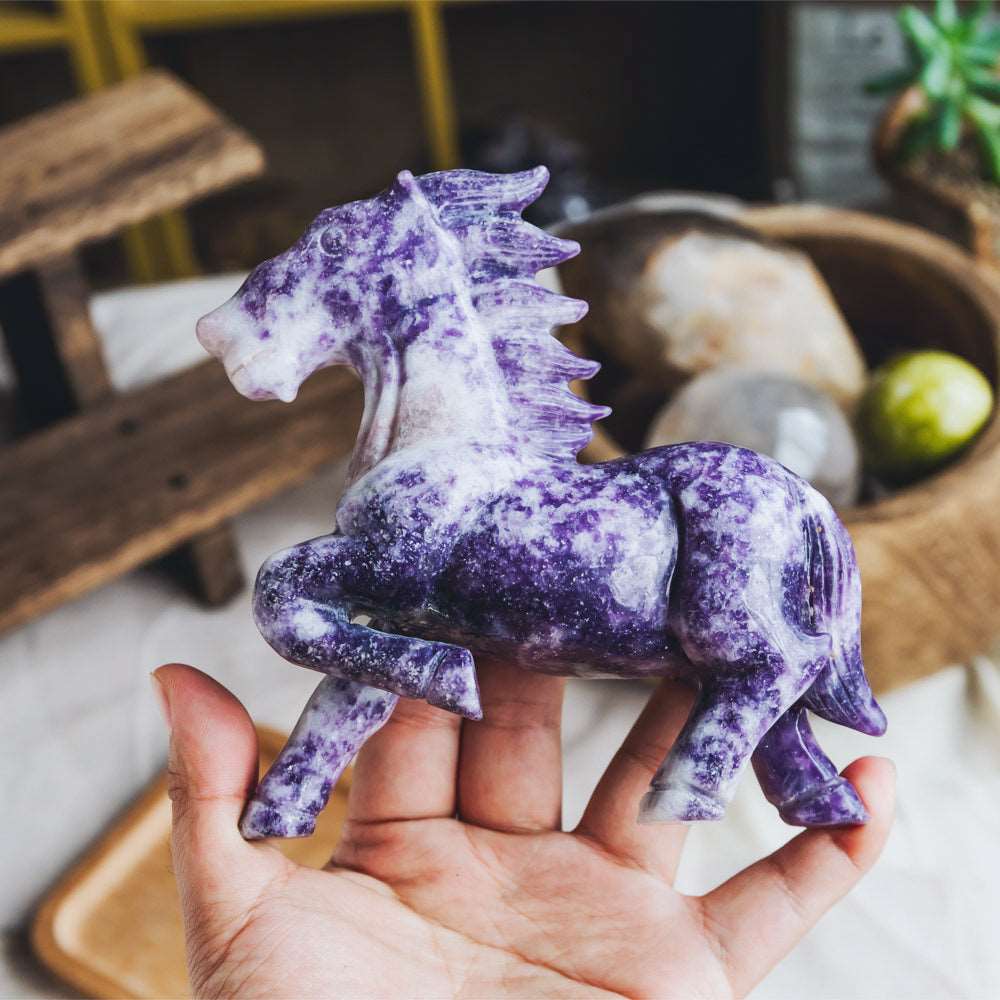 Reikistal 6'' Lepidolite Horse