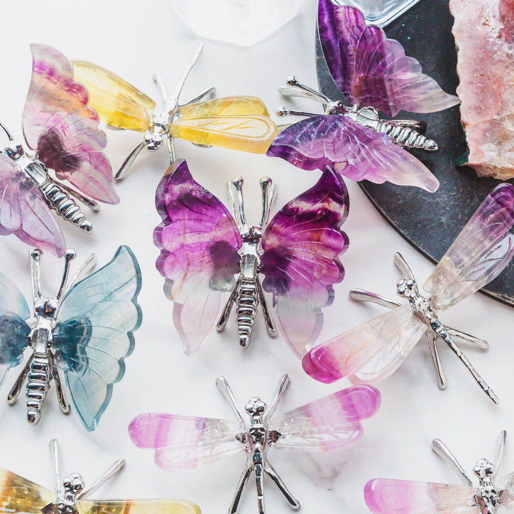 【Weekly Flash Deals】 Crystal Fluorite Butterfly