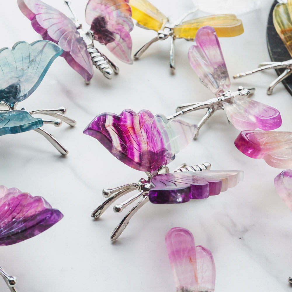 【Weekly Flash Deals】 Crystal Fluorite Butterfly