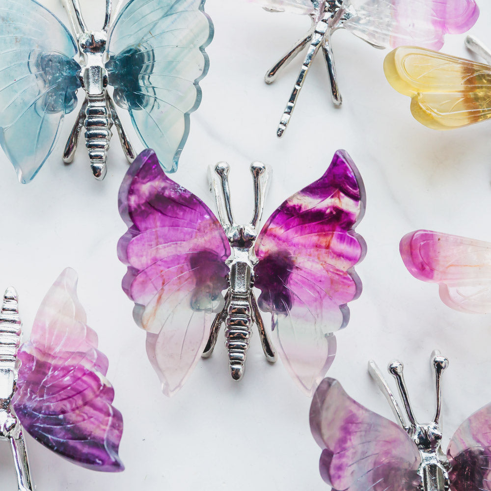 【Weekly Flash Deals】 Crystal Fluorite Butterfly