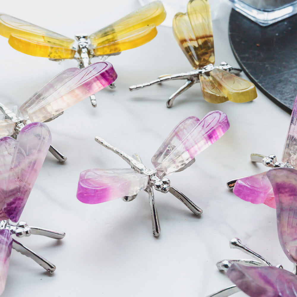 【Weekly Flash Deals】Crystal Fluorite Dragonfly