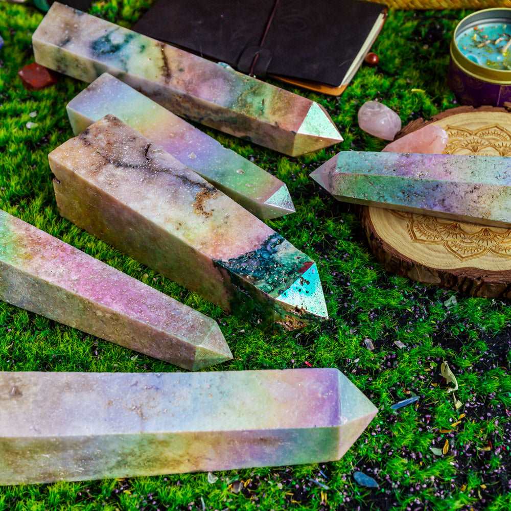 Reikistal Aura Pink Amethyst Point