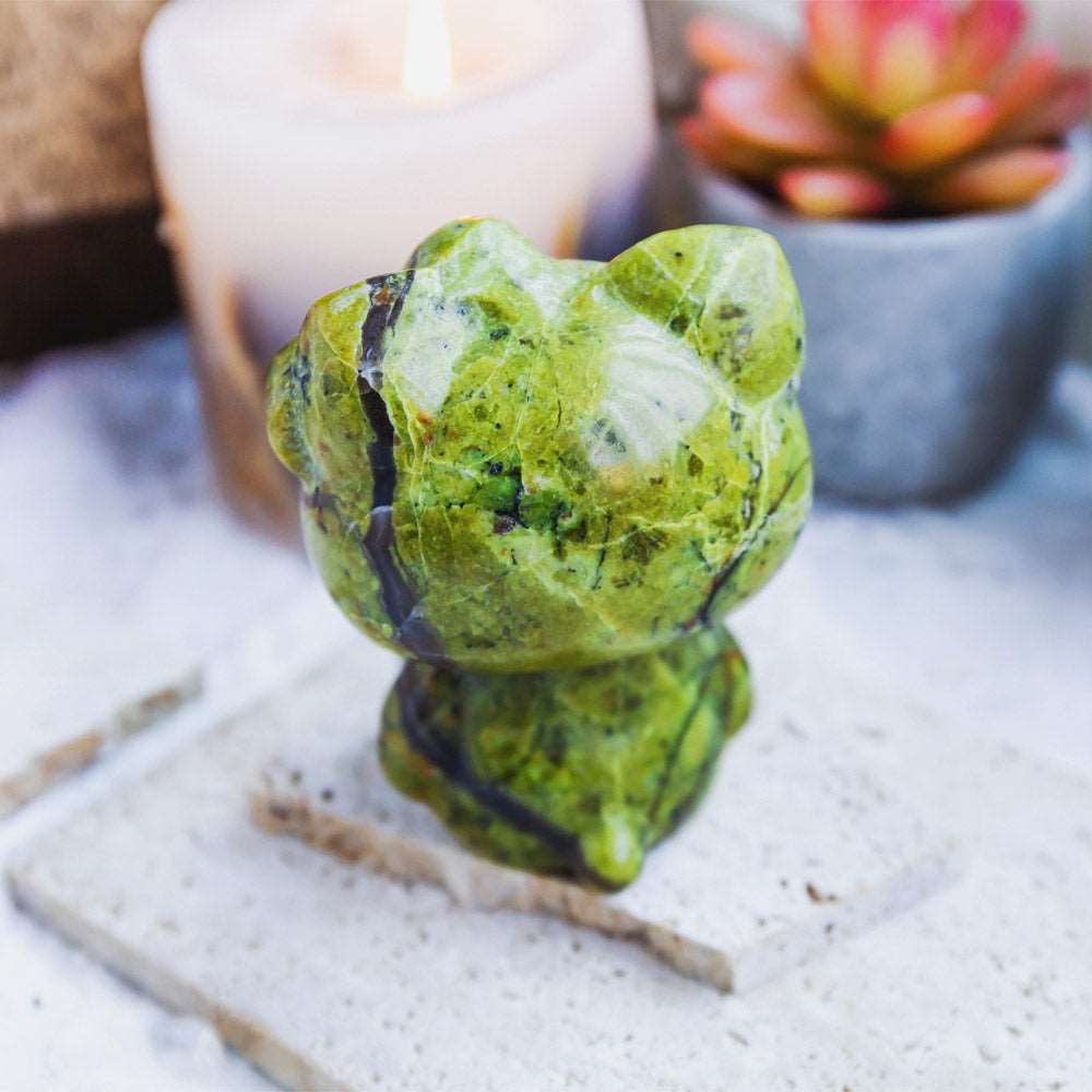 Reikistal 3'' Green Opal Hello Kitty