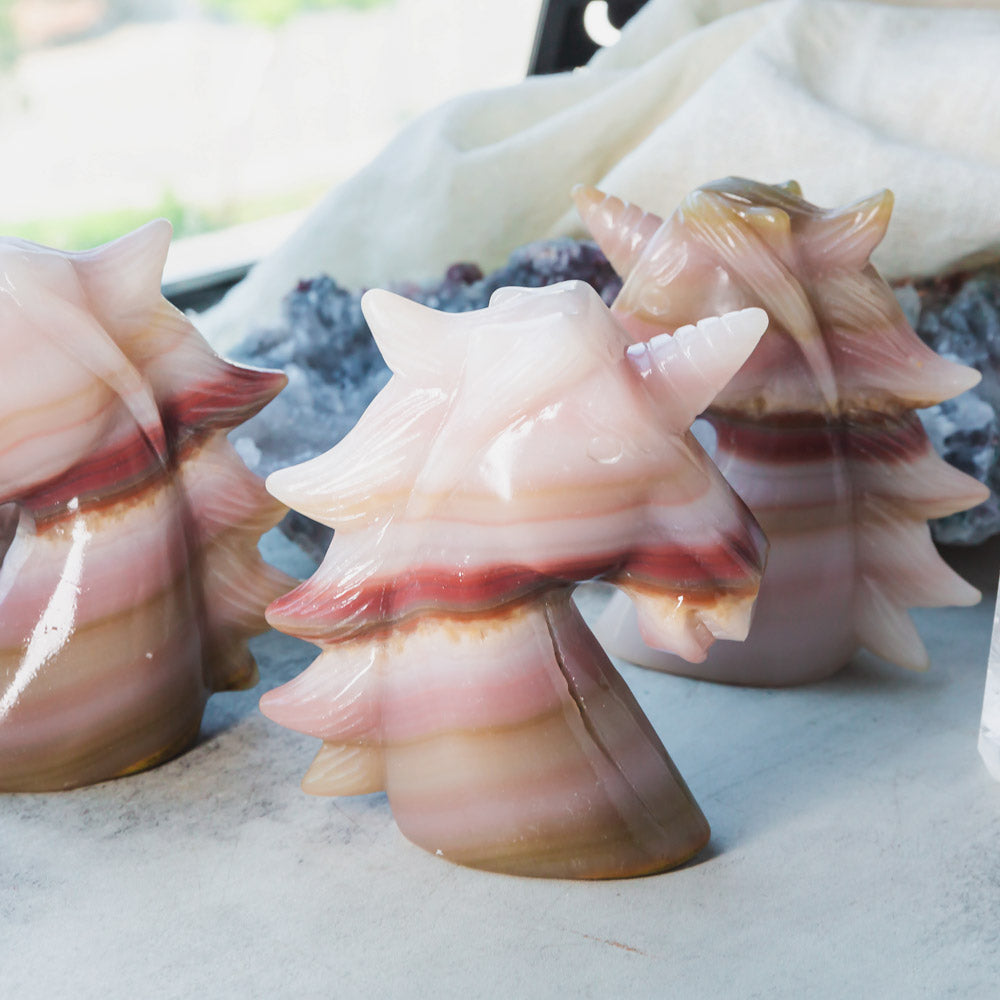 【Weekly Flash Deals】 Pink Pistachio Calcite Unicorn