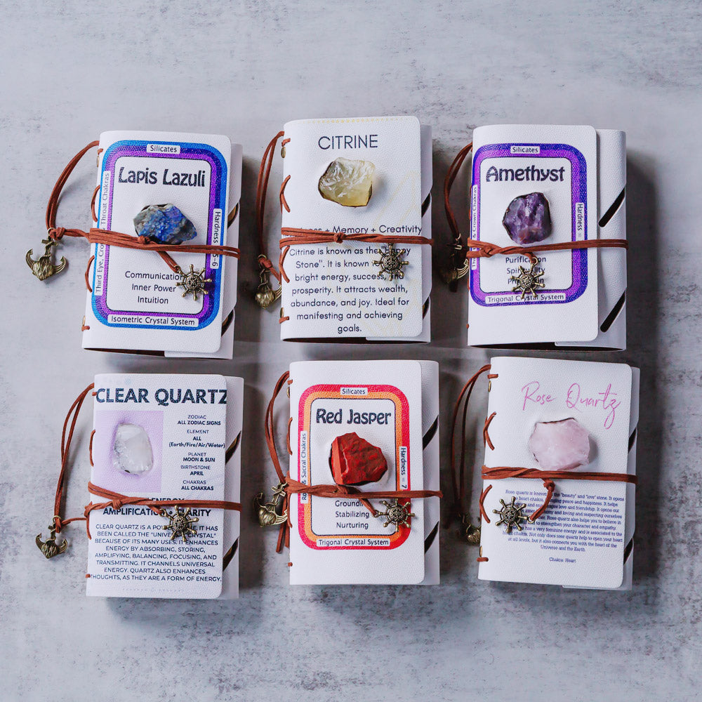 Reikistal Crystal Raw Stone Notebook