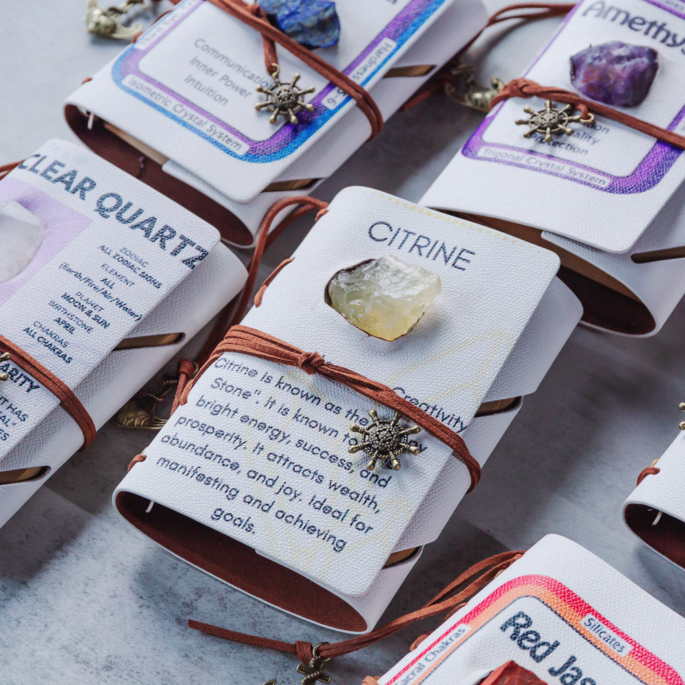 Reikistal Crystal Raw Stone Notebook