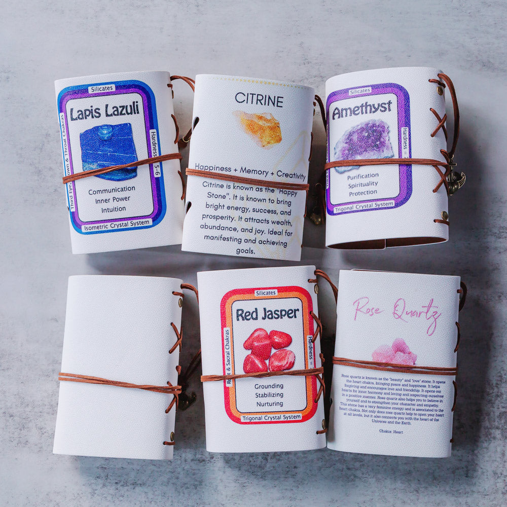 Reikistal Crystal Raw Stone Notebook