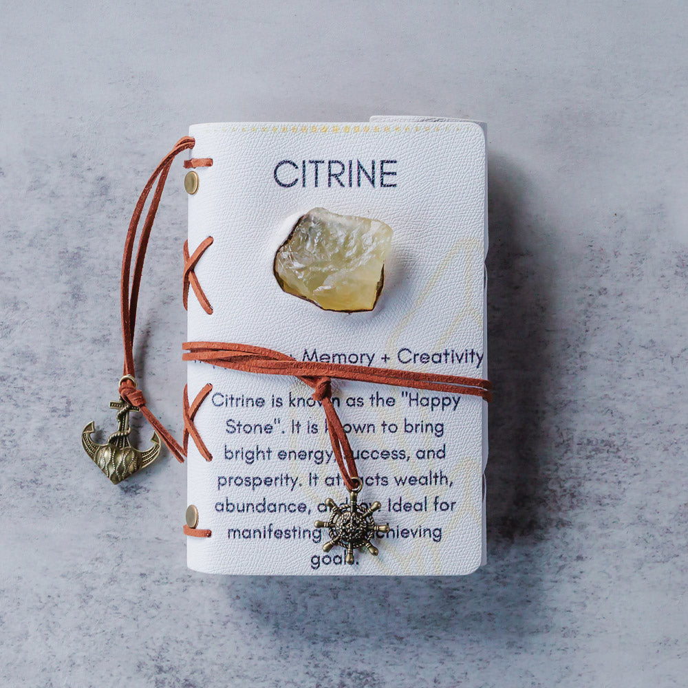 Reikistal Crystal Raw Stone Notebook