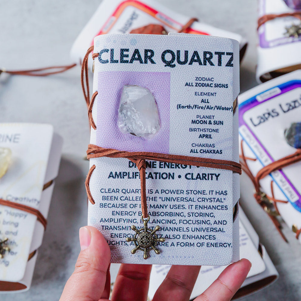 Reikistal Crystal Raw Stone Notebook