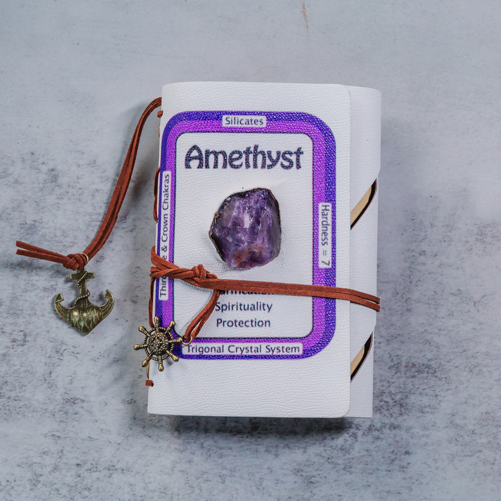 Reikistal Crystal Raw Stone Notebook