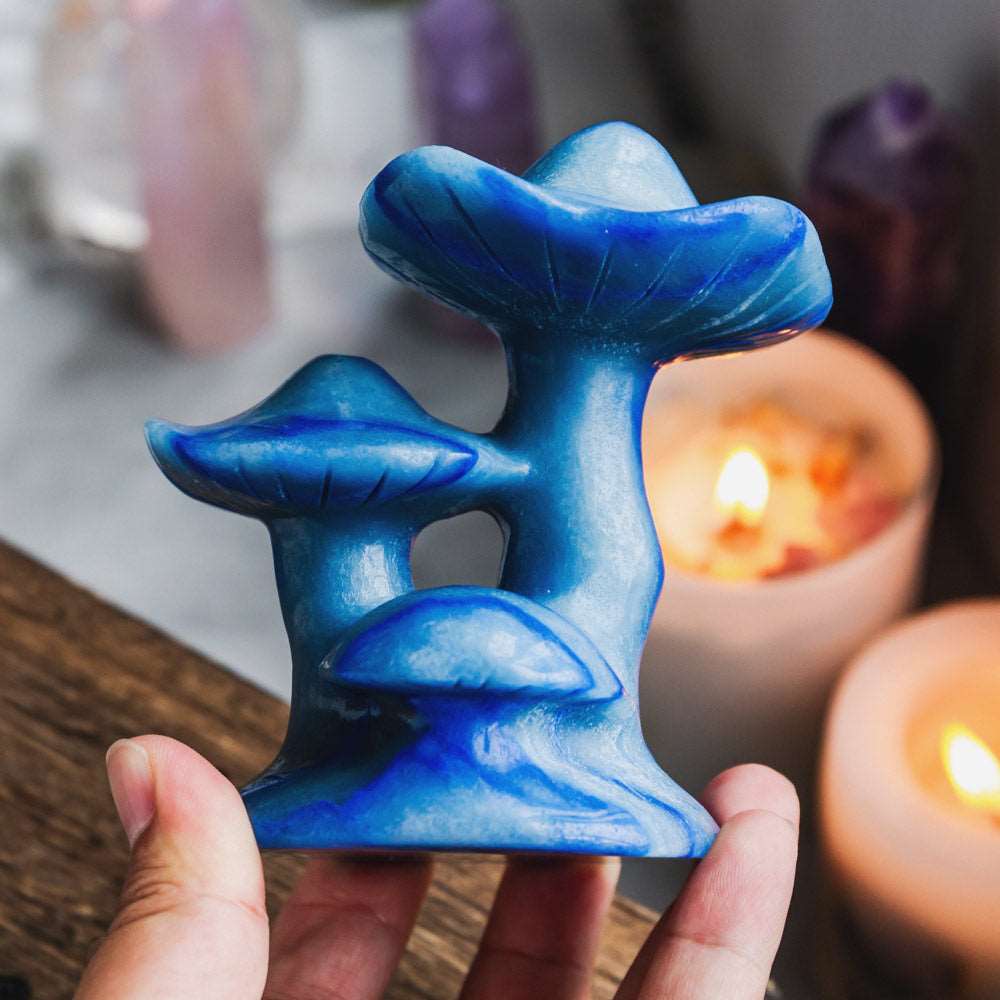 Reikistal Blue Aventurine Mushroom