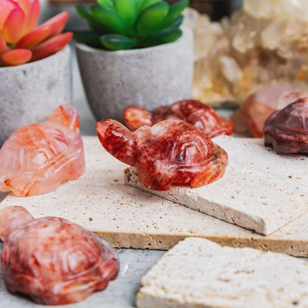 Reikistal 2'' Fire Quartz Tortoise