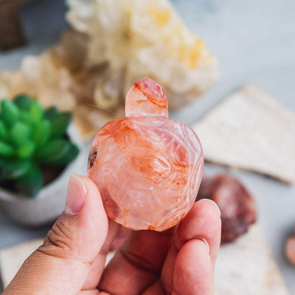 Reikistal 2'' Fire Quartz Tortoise