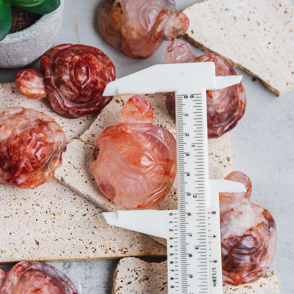 Reikistal 2'' Fire Quartz Tortoise