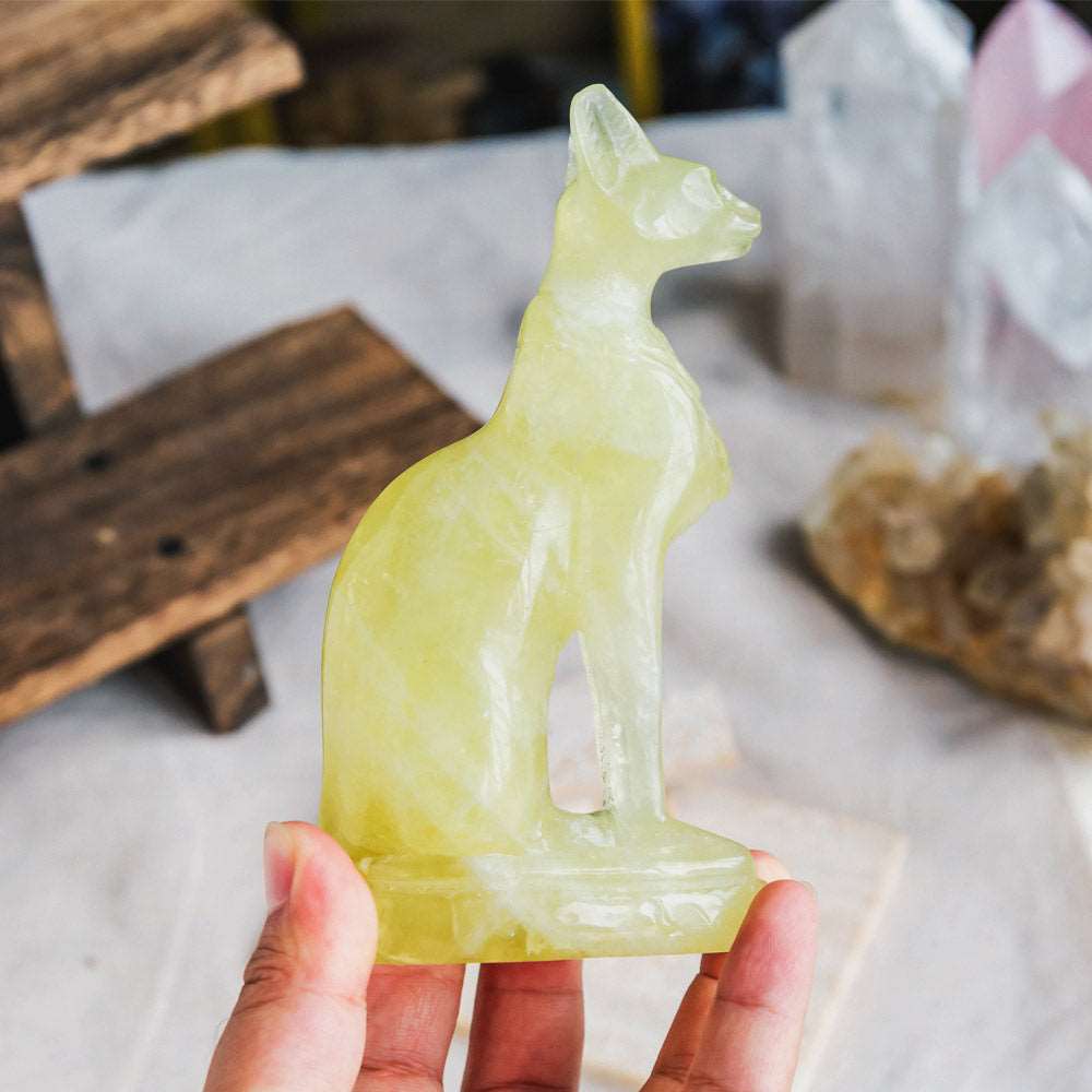 Reikistal Citrine Egypt Cat