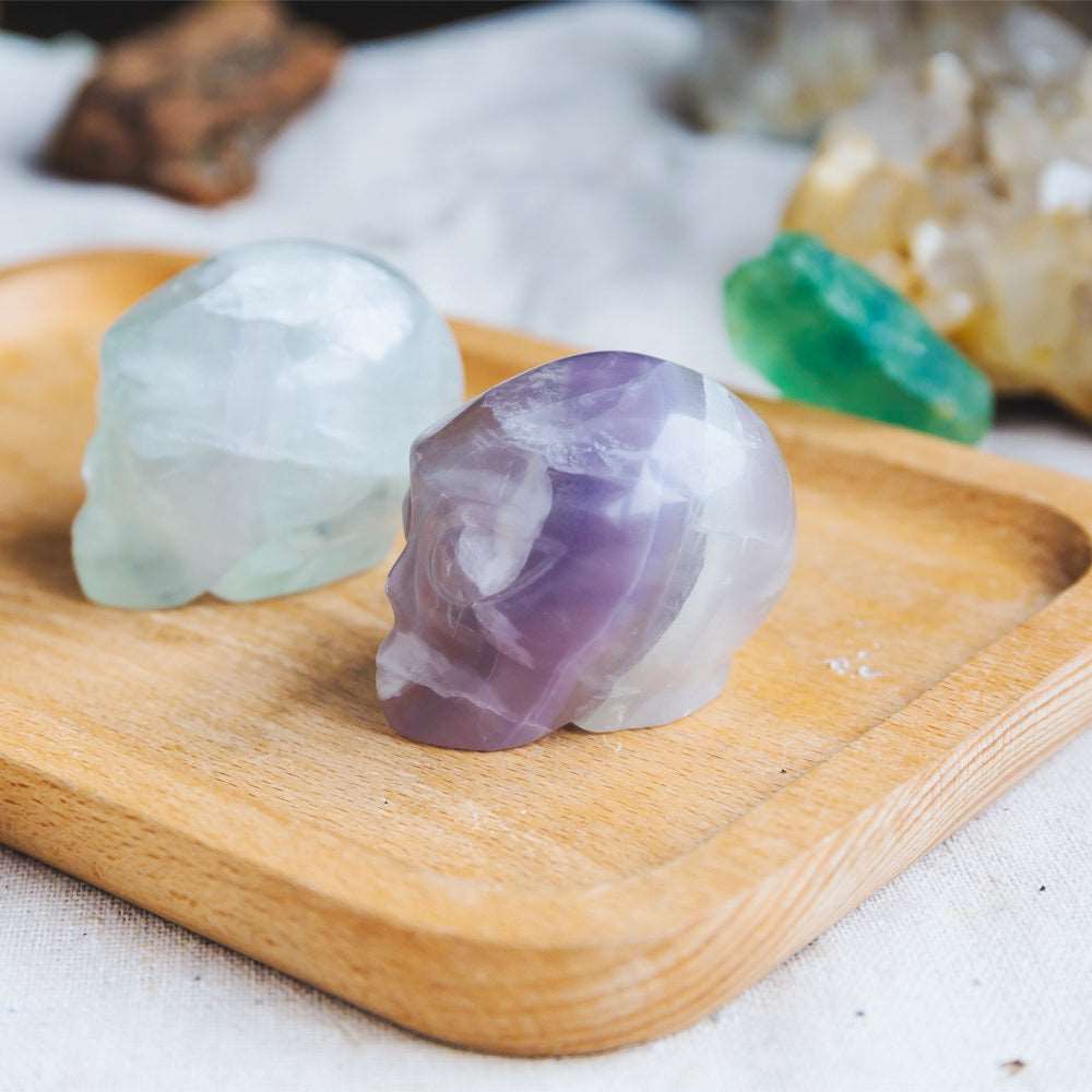 Reikistal 1.5'' Fluorite Alien Skull