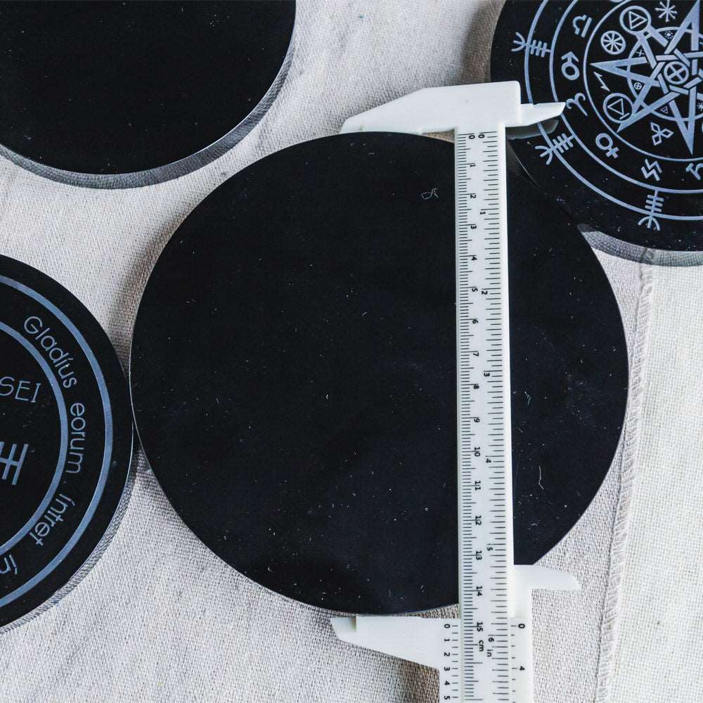 Reikistal Black Obsidian Round Plate