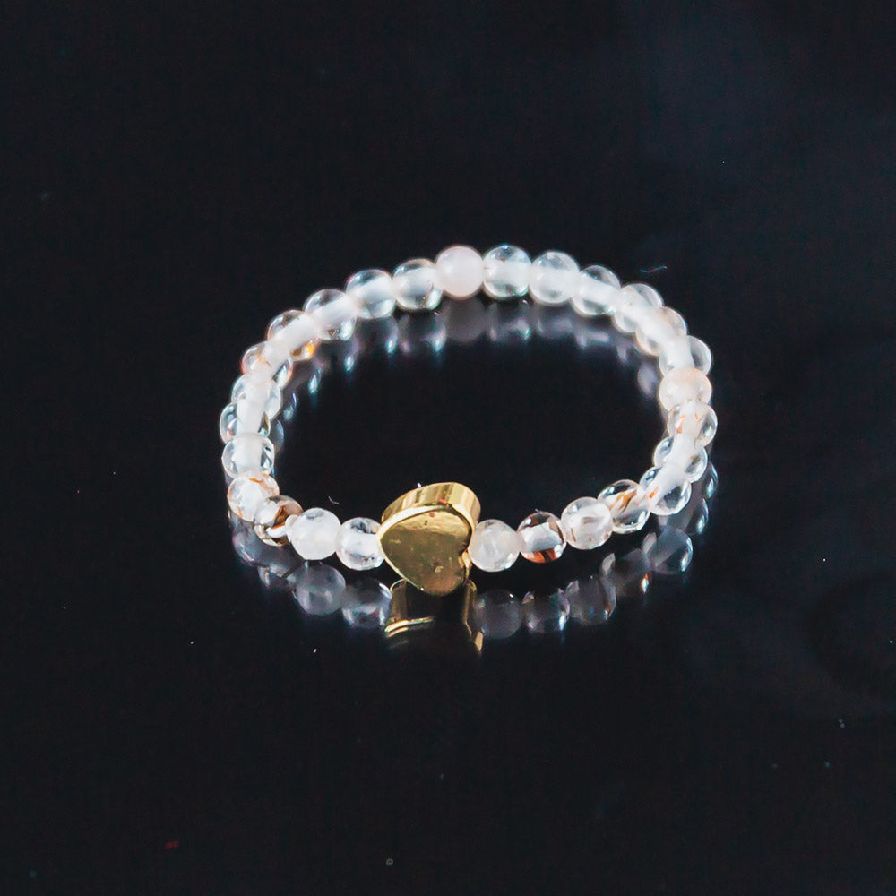 Sparkling Crystal Heart Ring