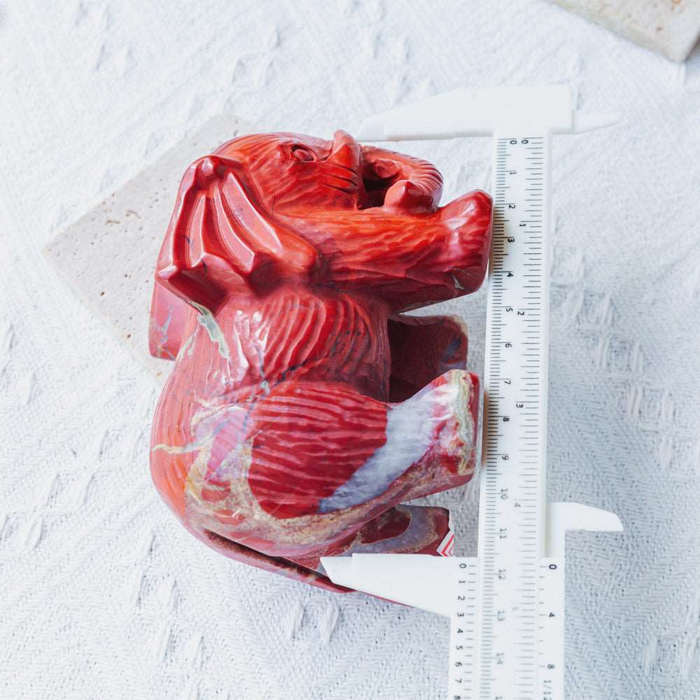 Reikistal 5‘’ Red Jasper Elephant