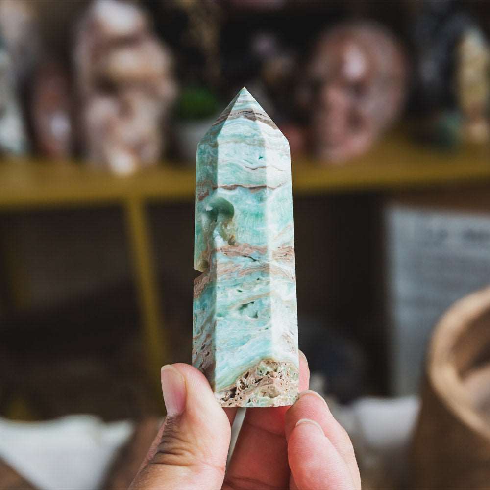 Reikistal Blue Aragonite Point