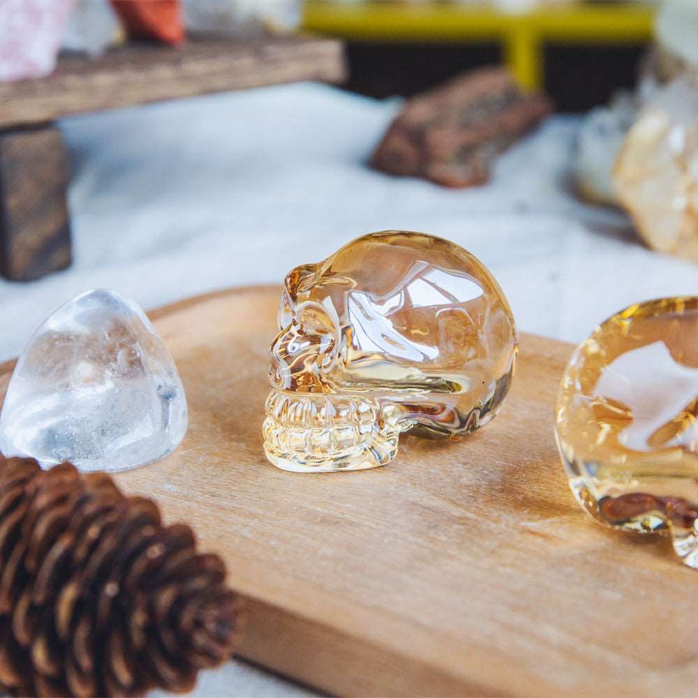 Reikistal 2'' Aura Glass Skull