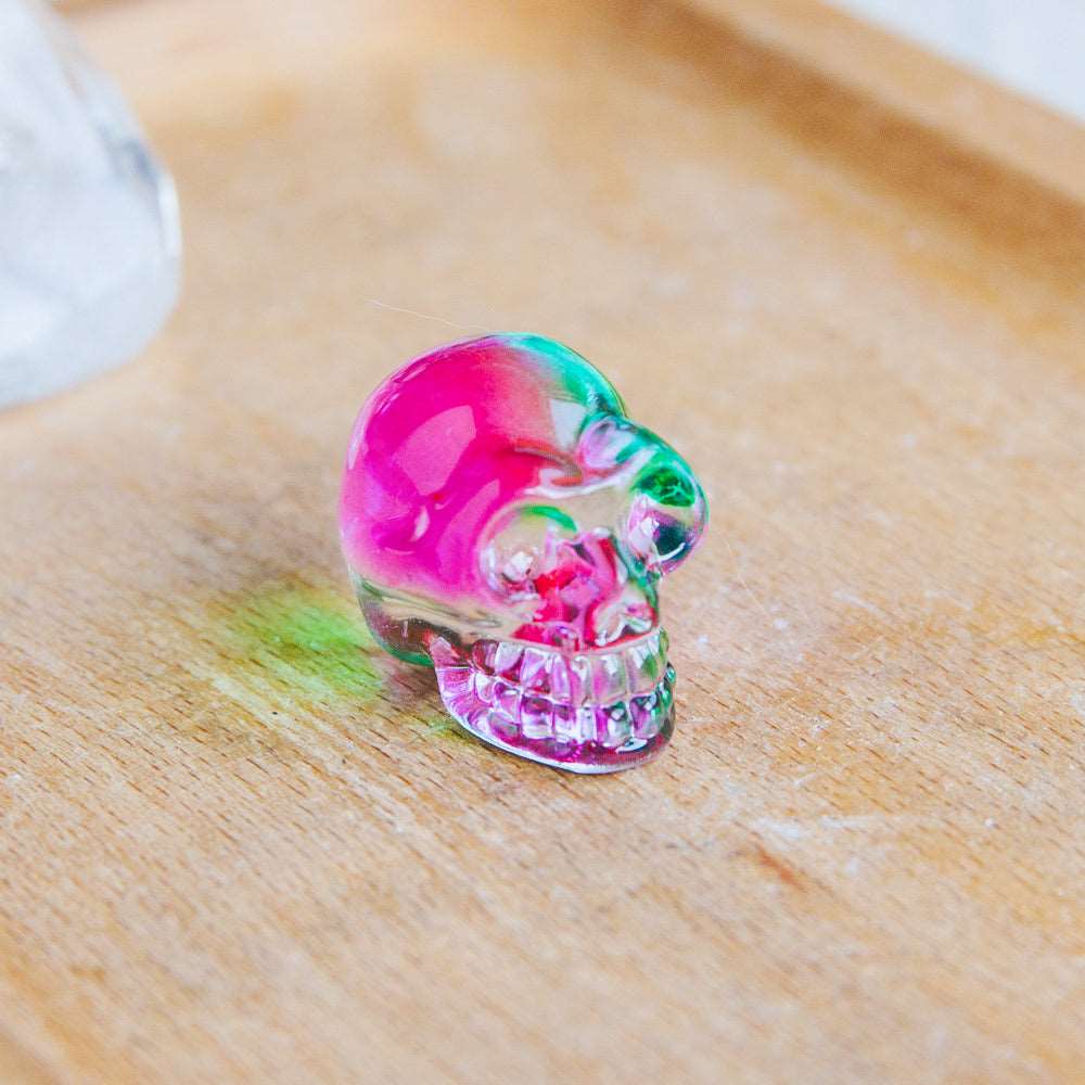 Reikistal 1'' Aura Glass Mini Skull