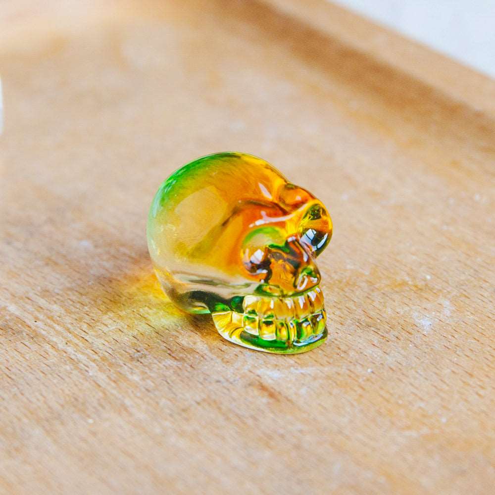 Reikistal 1'' Aura Glass Mini Skull