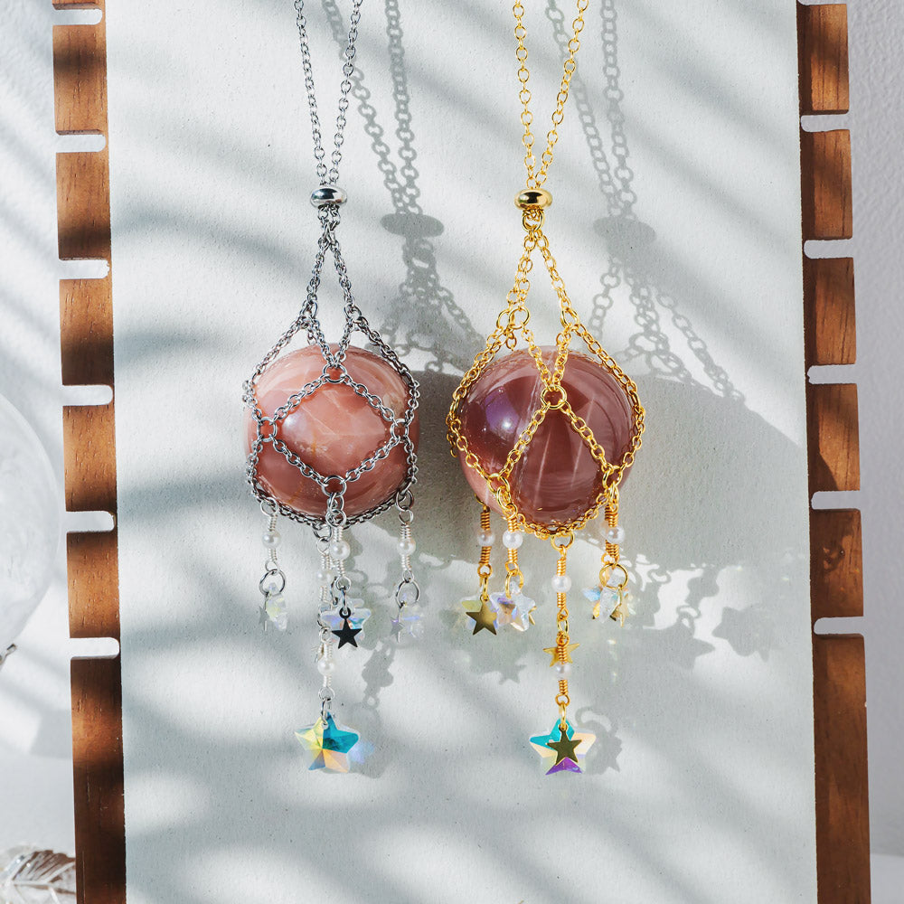 Reikistal Interchangeable Crystal Sphere Pendulum Pendant