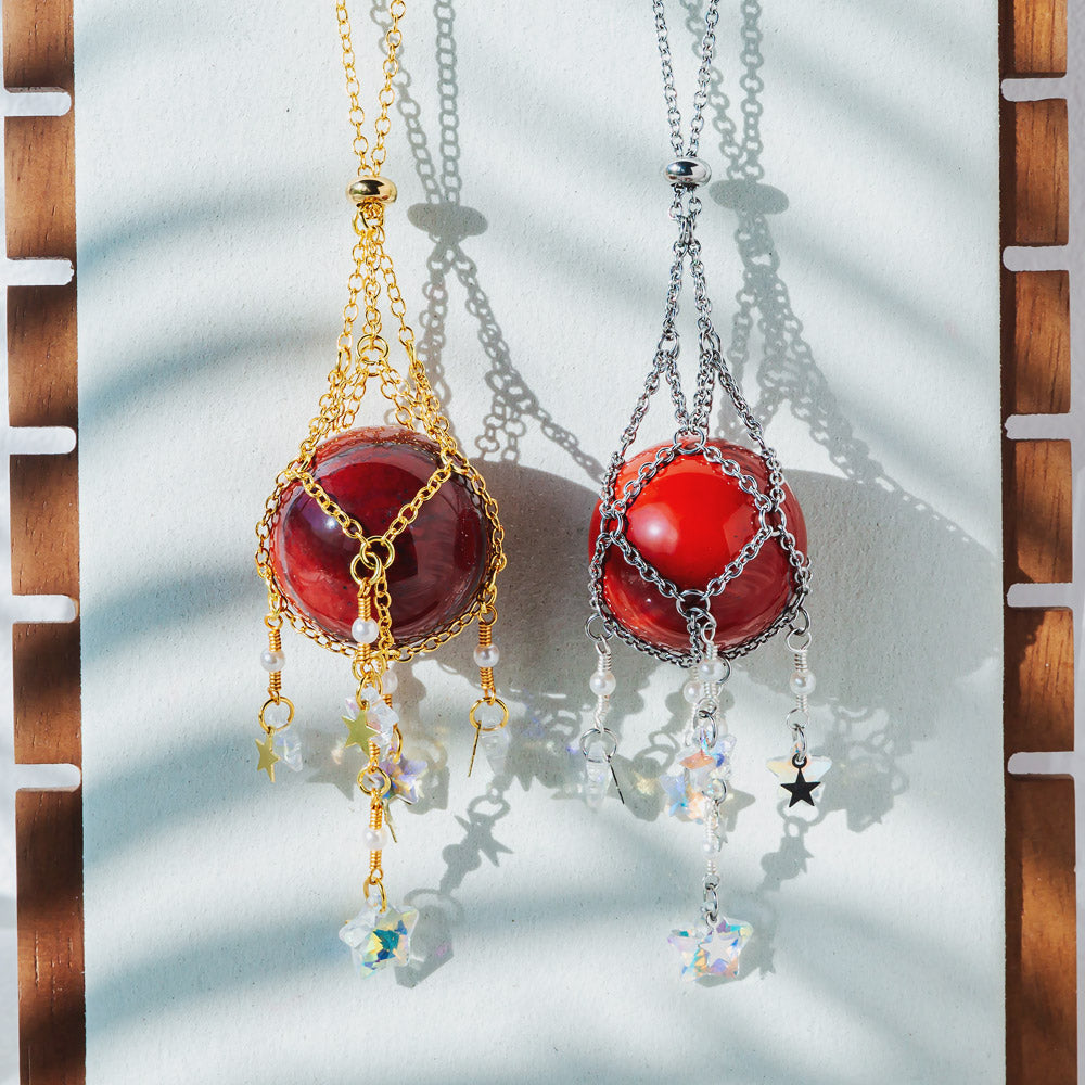 Reikistal Interchangeable Crystal Sphere Pendulum Pendant