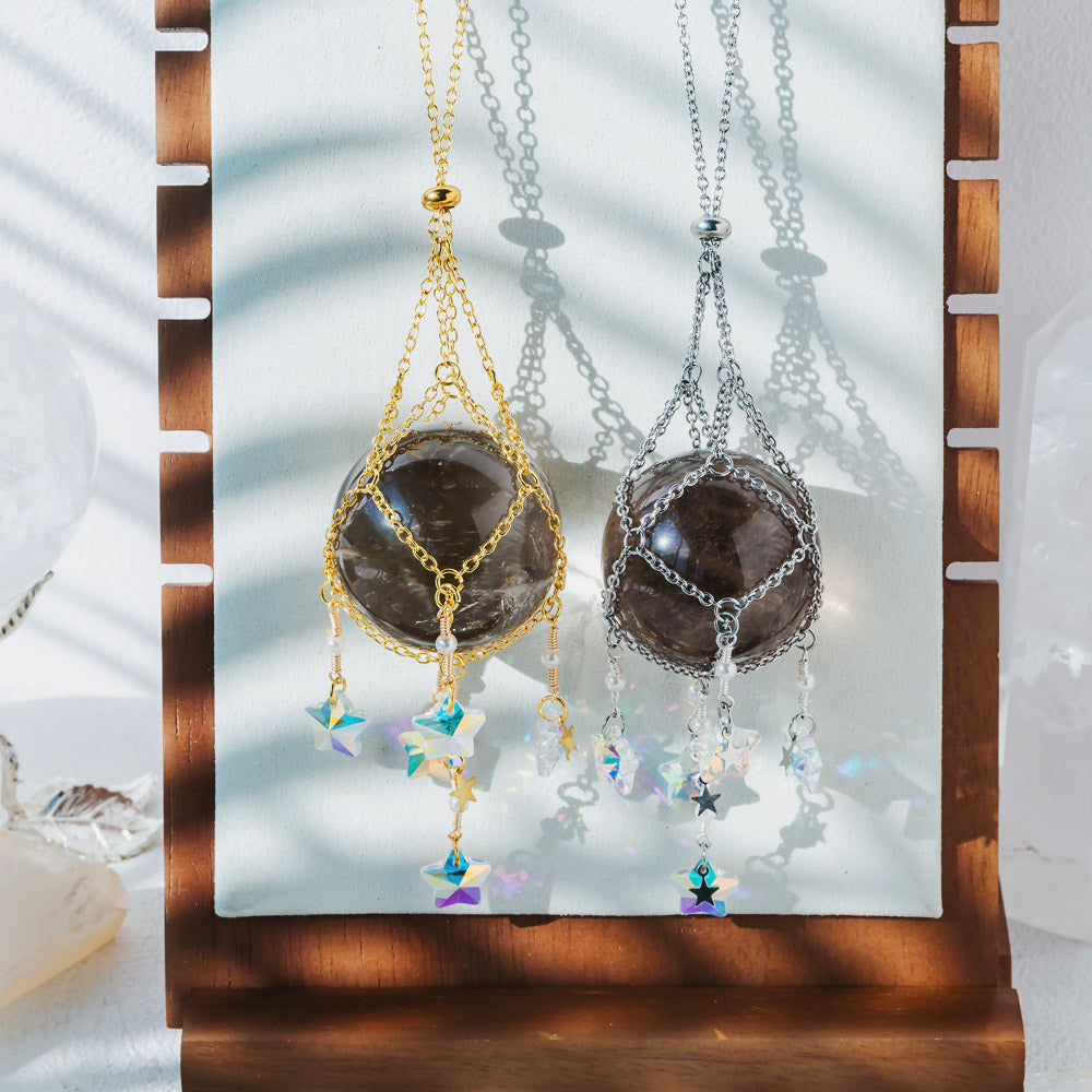 Reikistal Interchangeable Crystal Sphere Pendulum Pendant