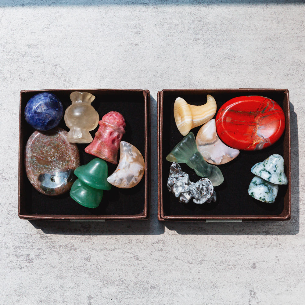 Reikicrystal Halloween Miniature Carving Gift Box