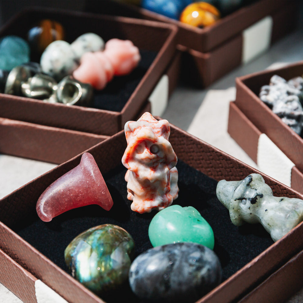 Reikicrystal Halloween Miniature Carving Gift Box