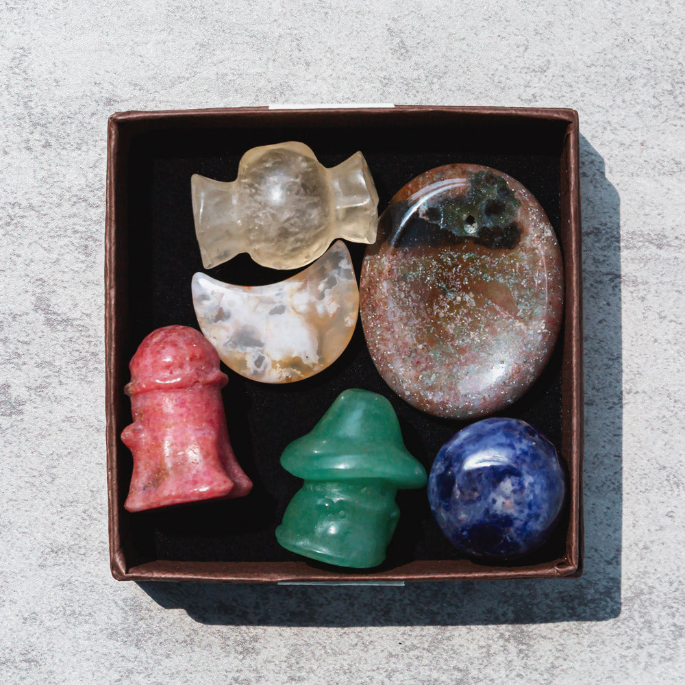 Reikicrystal Halloween Miniature Carving Gift Box