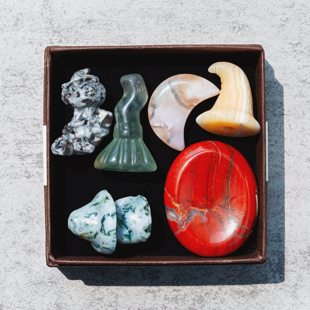 Reikicrystal Halloween Miniature Carving Gift Box