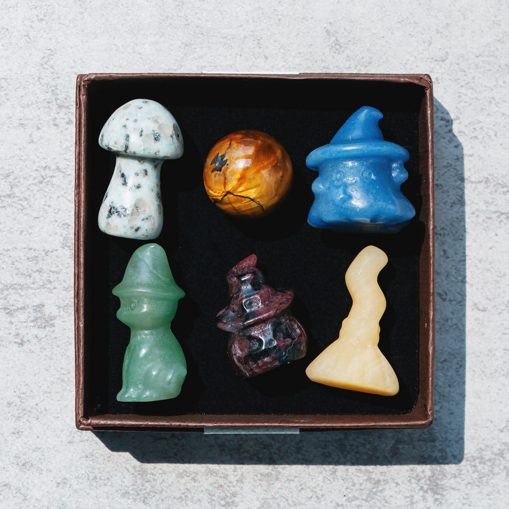 Reikicrystal Halloween Miniature Carving Gift Box