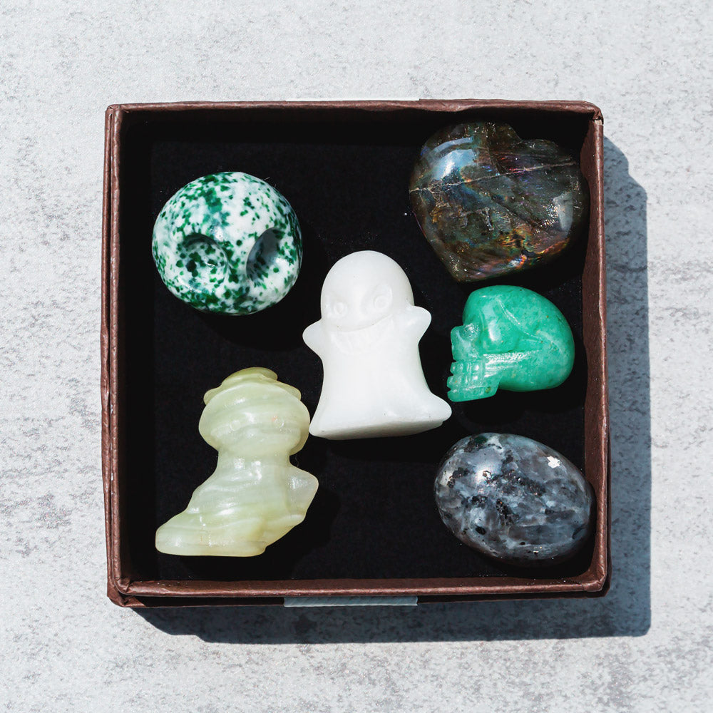 Reikicrystal Halloween Miniature Carving Gift Box