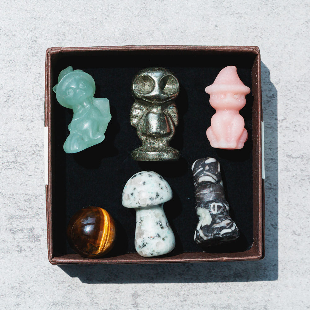Reikicrystal Halloween Miniature Carving Gift Box