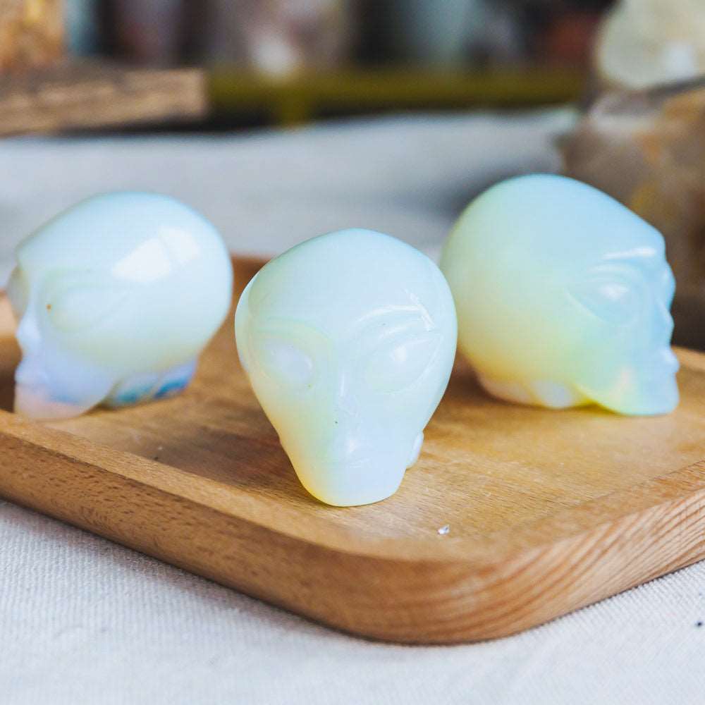 Reikistal 1.5'' Opal Alien Skull