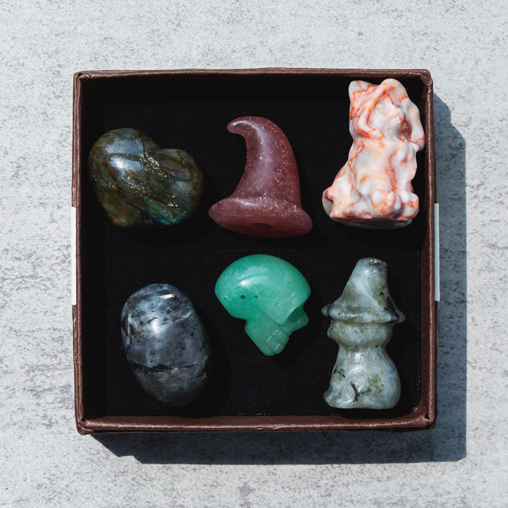 Reikicrystal Halloween Miniature Carving Gift Box
