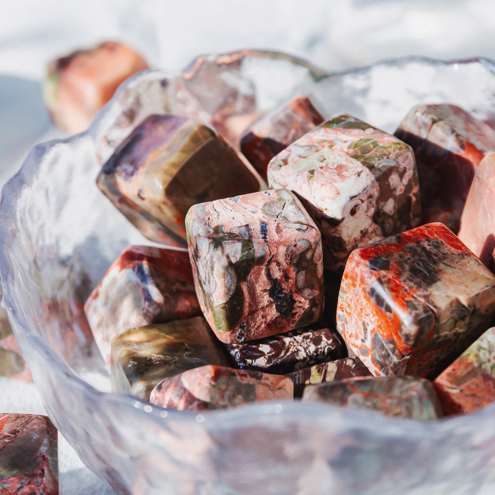 Reikistal Indonesia Jasper Cube