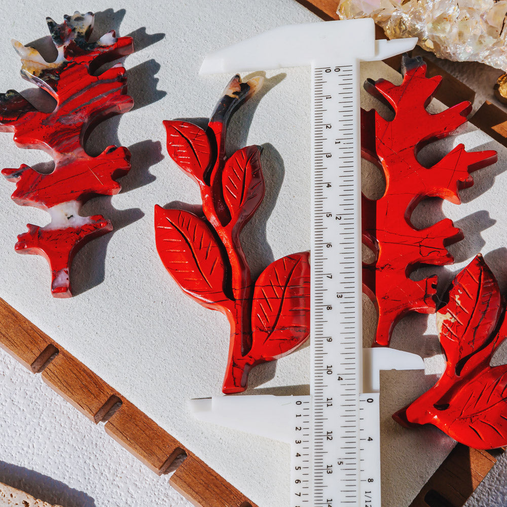 Reikistal Red Jasper Leaf