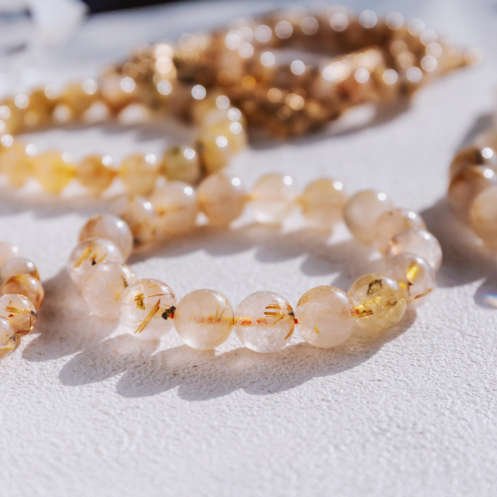 Reikistal Golden Rutilated Quartz Bracelet