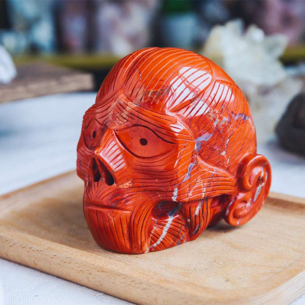 Reikistal 3.5'' Red Jasper Skull