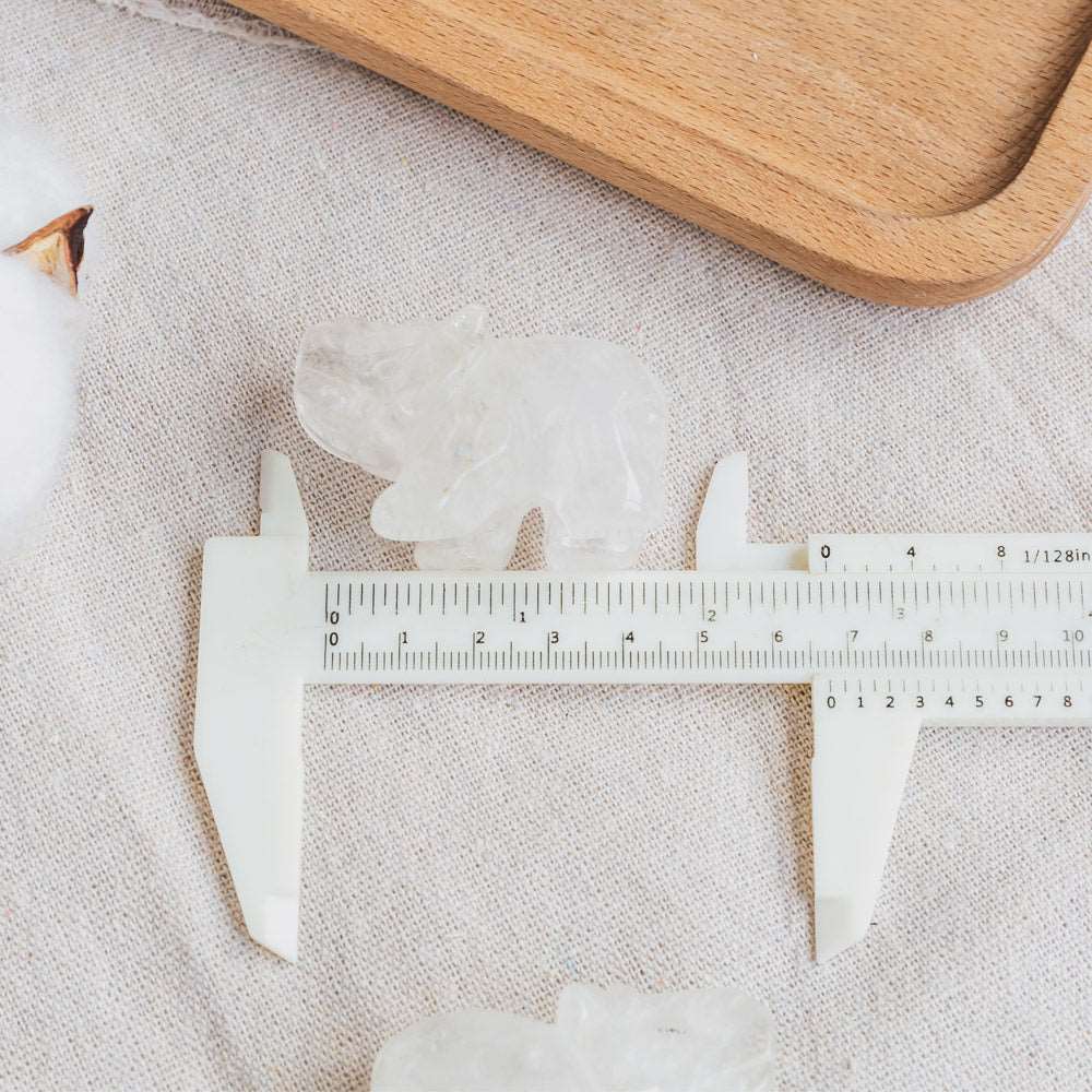 Reikistal 2‘’ Clear Quartz Elephant