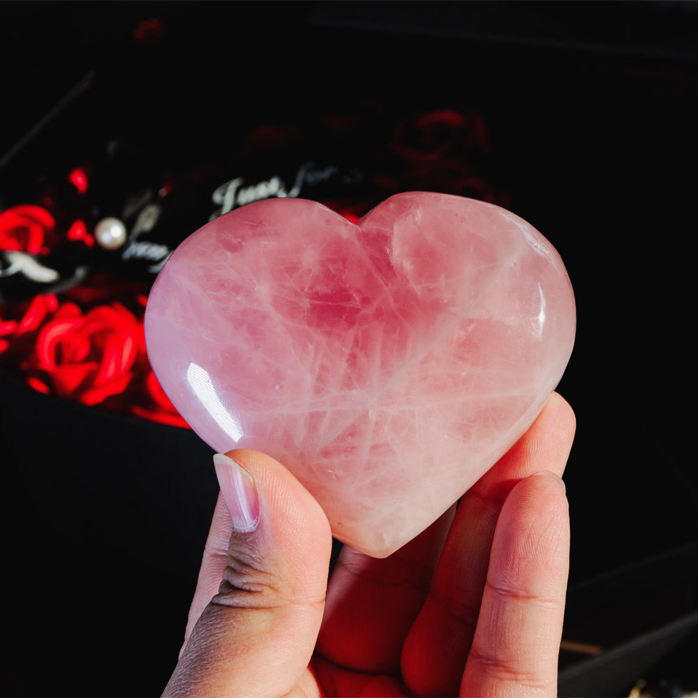 Reikistal Valentine's Day Rubik's Cube Rose Gift Box Natural Crystal Two-door Drawer Gift Box